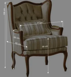 Wohnen Edler Ohrensessel in Beige und Cremefarben - Hulmane