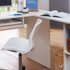 Wohnen EDV Schreibtisch mit Regal - Winkelform - Candyon