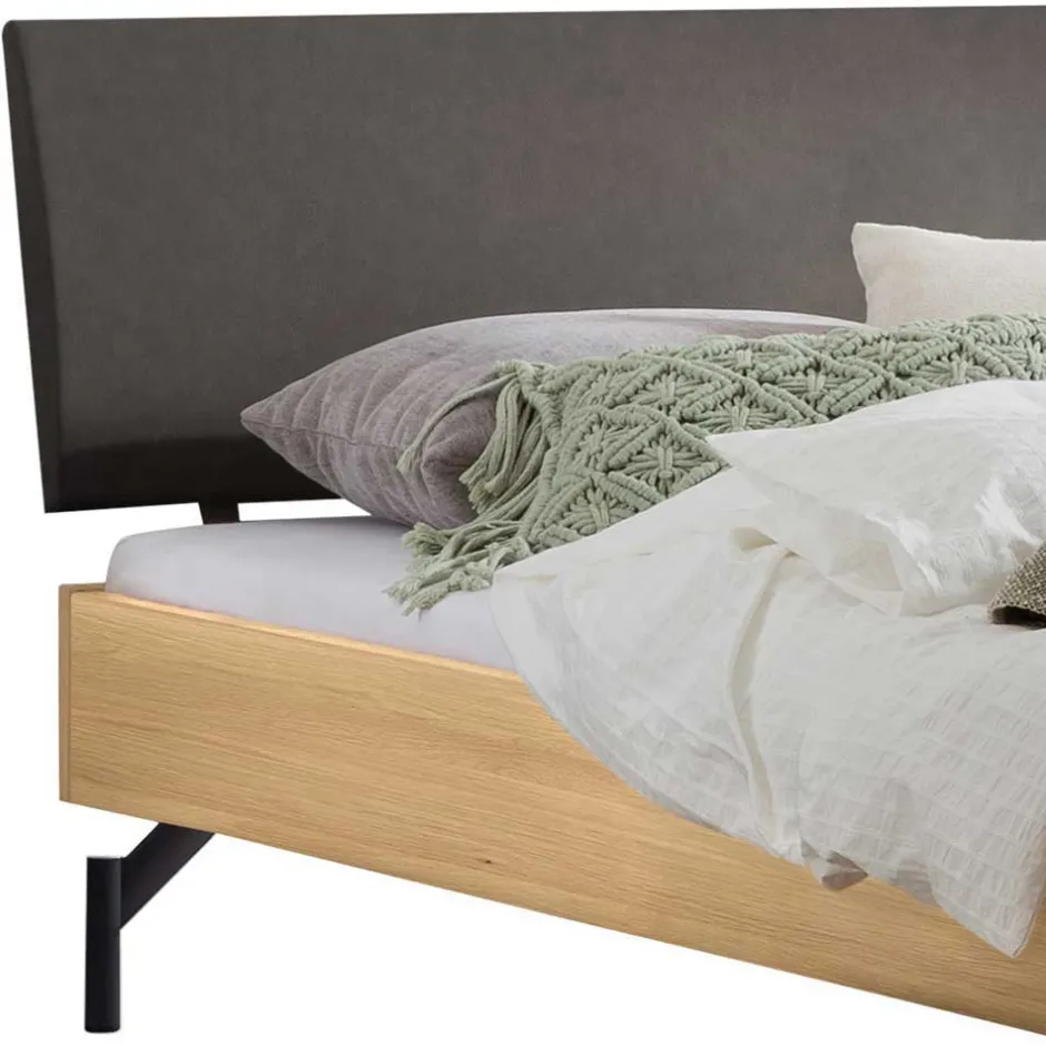 Ehebett Gestell in Eiche Hell - Quincey^Wohnen Sale