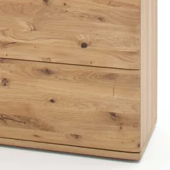 Wohnen Eiche Bianco Highboard 2-türig - Crokas