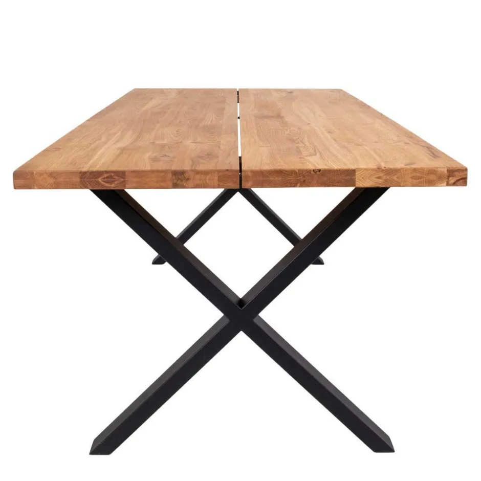 Wohnen Eiche Esstisch & 6 Polsterstühle - Tricky (siebenteilig)