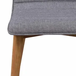 Wohnen Eiche Esstisch Set mit Polsterstühlen - Number (fünfteilig)