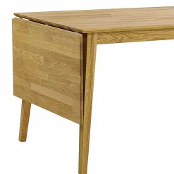 Wohnen Eiche Esstisch Set mit Polsterstühlen - Number (fünfteilig)