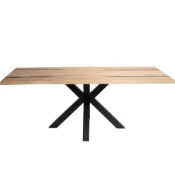 Eiche Esszimmertisch mit Epoxid-Harz-Einlagen - Slavidra^Wohnen Clearance