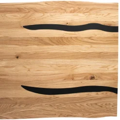 Eiche Esszimmertisch mit Epoxid-Harz-Einlagen - Slavidra^Wohnen Clearance