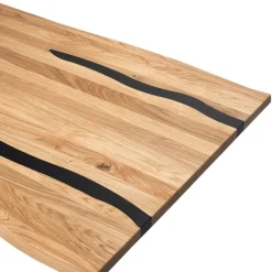 Eiche Esszimmertisch mit Epoxid-Harz-Einlagen - Slavidra^Wohnen Clearance