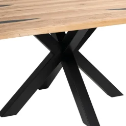 Eiche Esszimmertisch mit Epoxid-Harz-Einlagen - Slavidra^Wohnen Clearance