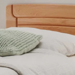 Eiche Holzbett mit 48 cm Einstiegshöhe - Sendician^Wohnen Clearance