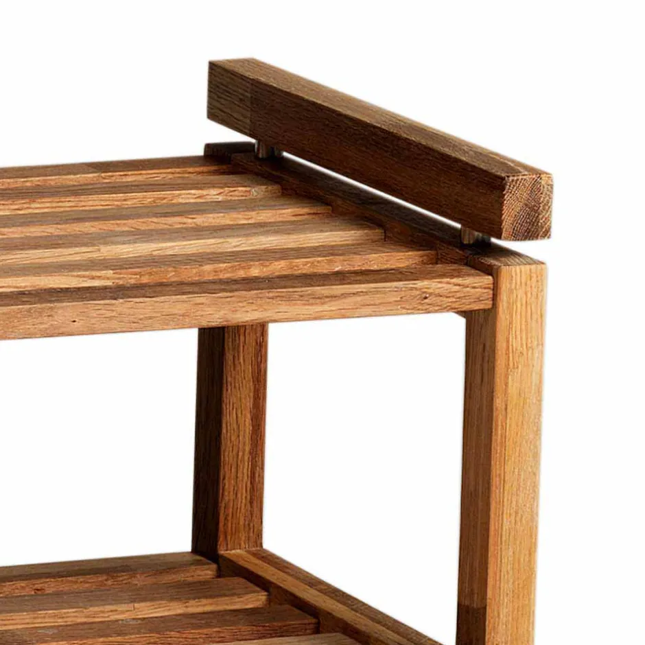 Eiche Schuhregal mit geölter Oberfläche - Helvana^Wohnen Outlet