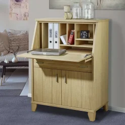 Eichefarbener Sekretär 83x112x47 cm - Chancy^Wohnen Discount