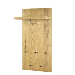Eichefarbenes Garderobenpaneel Maurita mit Hutablage^Wohnen Clearance