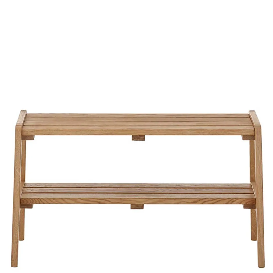 Eichenholz Flurbank mit Ablage - Gangizo^Wohnen Hot