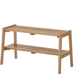 Eichenholz Flurbank mit Ablage - Gangizo^Wohnen Hot