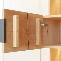 Eichenholz Highboard mit Hirnholz Applikation - Deruta^Wohnen Best