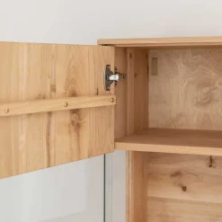 Eichenholz Highboard mit Hirnholz Applikation - Deruta^Wohnen Best