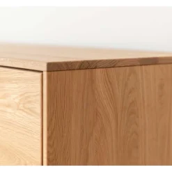 Wohnen Eichenholz Hängevitrine mit LED Beleuchtung - Judita