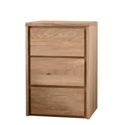 Eichenholz Kommode mit drei Schubladen - Villa^Wohnen Discount