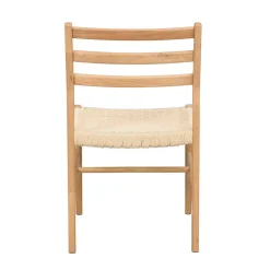 Eichenholz Stuhl mit Geflecht Sitz - Francis (2er Set)^Wohnen Outlet