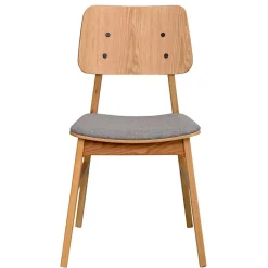 Wohnen Eichenholz Stuhl mit Polster - Onan (2er Set)