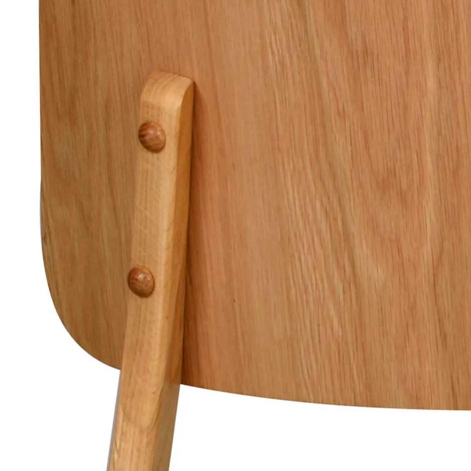 Wohnen Eichenholz Stuhl mit Polster - Onan (2er Set)