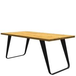 Eichenholz Tisch mit Bügelgestell - Vescinas^Wohnen Hot