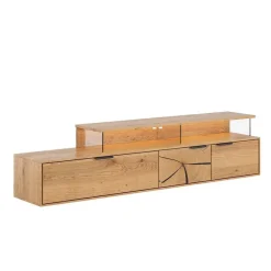 Eichenholz TV Board mit Hirnholz Applikation - Deruta^Wohnen Best