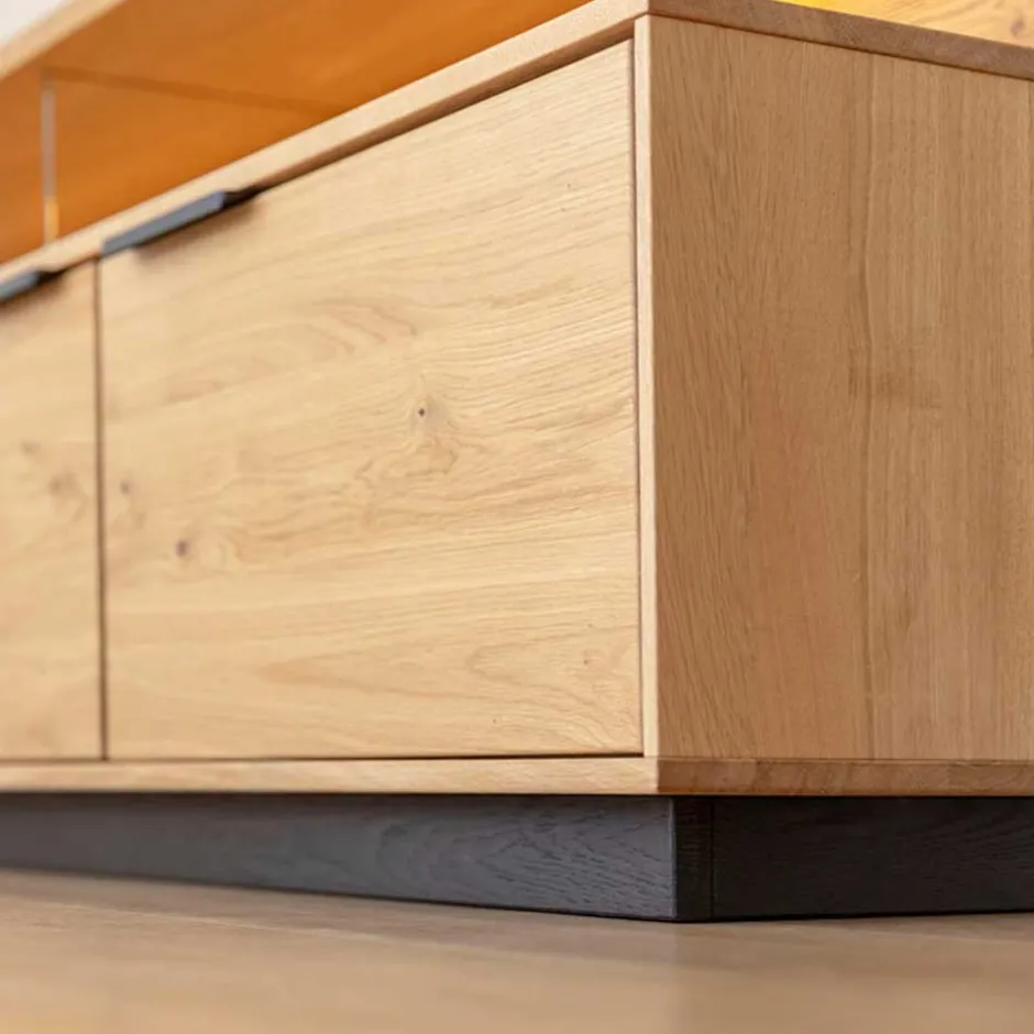 Wohnen Eichenholz TV Lowboard in modernem Design - Judita