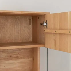 Wohnen Eichenholz Vitrine mit LED Beleuchtung - Judita