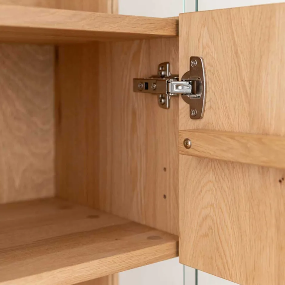 Wohnen Eichenholz Vitrine mit LED Beleuchtung - Judita