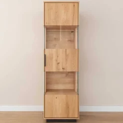 Wohnen Eichenholz Vitrine mit LED Beleuchtung - Judita