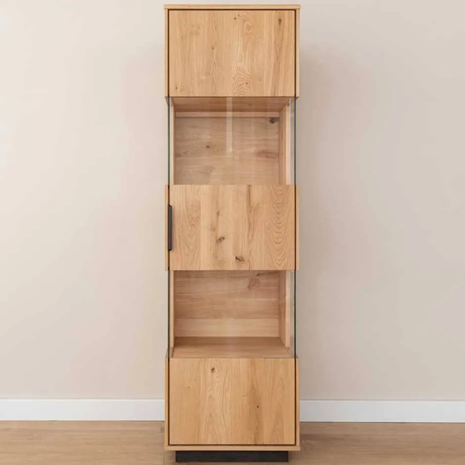 Wohnen Eichenholz Vitrine mit LED Beleuchtung - Judita