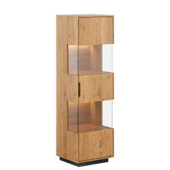 Wohnen Eichenholz Vitrine mit LED Beleuchtung - Judita