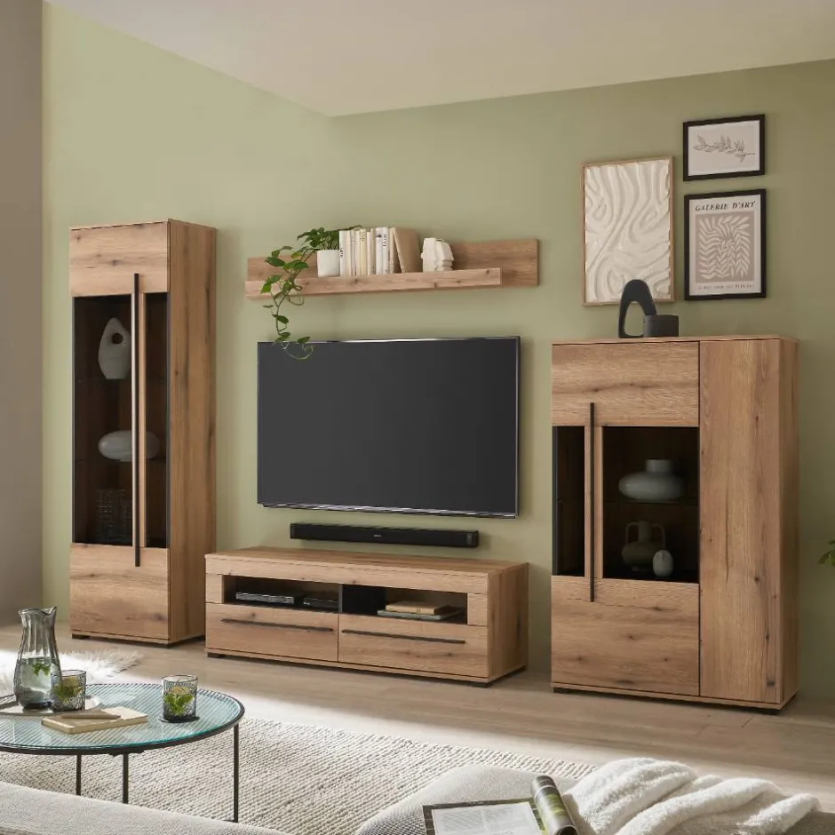 Eicheoptik Wohnzimmermöbel Set - Brocus (vierteilig)^Wohnen Best