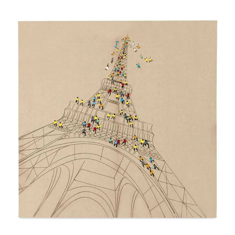 Wohnen Eiffelturm Wandbild auf Leinwand - Espanora