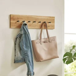 Einfache Wandgarderobe aus Eiche & Metall - Arno^Wohnen Hot