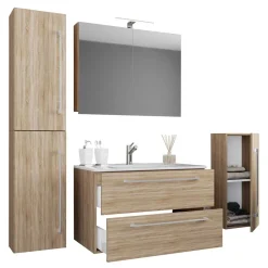 Einrichtung Badezimmer Möbelset - Caleena (vierteilig)^Wohnen Sale