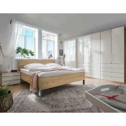Wohnen Einrichtung fürs Schlafzimmer in Beige - Lesegano (vierteilig)
