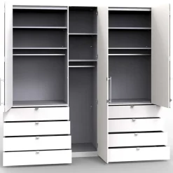 Wohnen Einrichtung fürs Schlafzimmer in Beige - Lesegano (vierteilig)