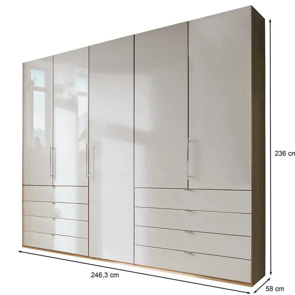 Wohnen Einrichtung fürs Schlafzimmer in Beige - Lesegano (vierteilig)