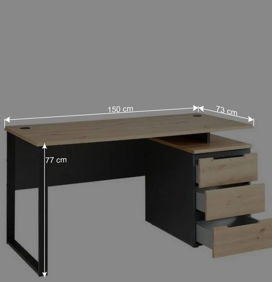 Wohnen Einrichtung Home Office Set - Kuetra (vierteilig)