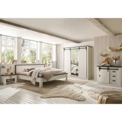 Wohnen Einrichtungskombi Schlafzimmer in Weiß - Tramos (fünfteilig)