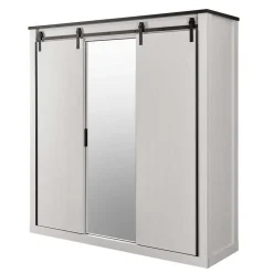 Wohnen Einrichtungskombi Schlafzimmer in Weiß - Tramos (fünfteilig)