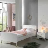 Einzelbett mit Nachtkommode in Weiß - Baranoma (zweiteilig)^Wohnen Sale