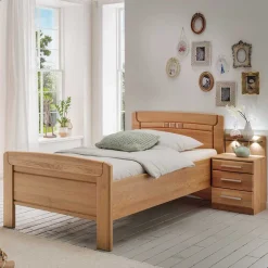 Einzelbett mit Nachtkommode Set - Sendician (zweiteilig)^Wohnen Outlet