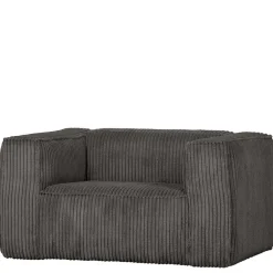 Wohnen Einzelsessel in Dunkelgrau Cord Ribcord - Jailen