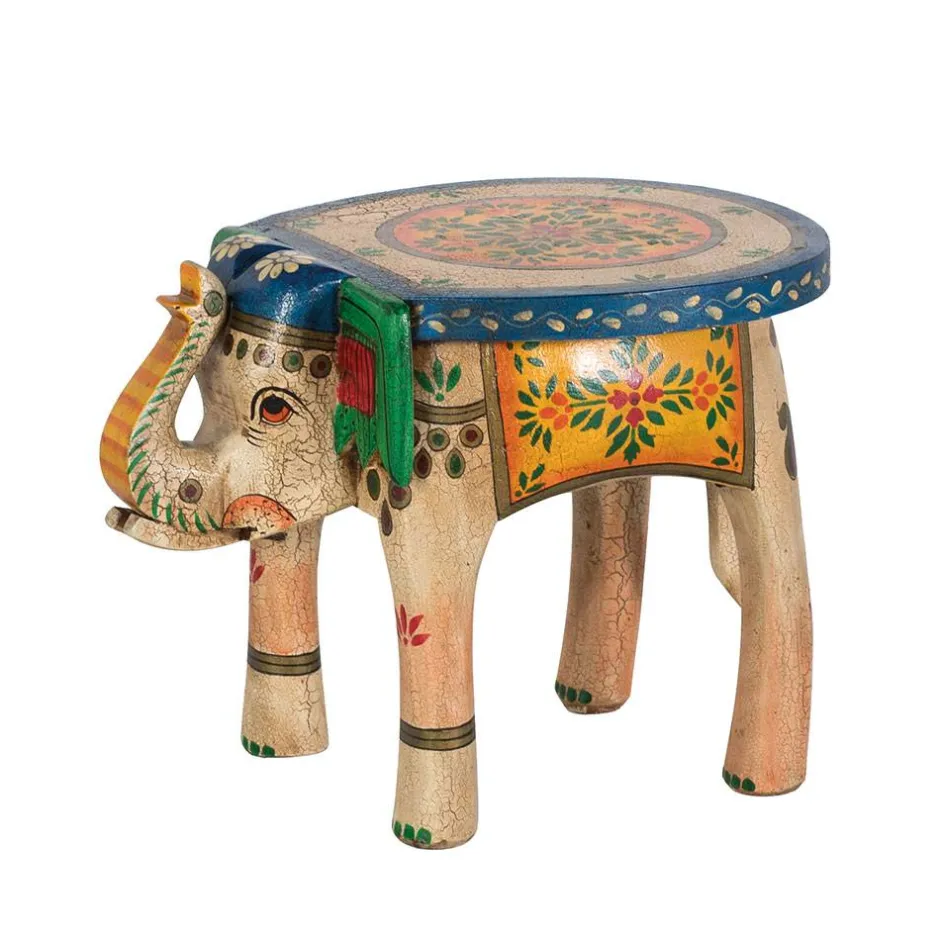 Wohnen Elefanten Beistelltisch im orientalischen Stil - Abelca
