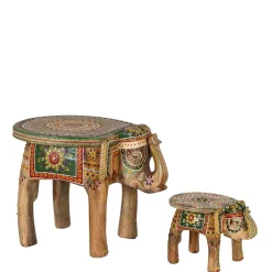 Wohnen Elefanten Tische im Orient Stil - Santjana (zweiteilig)