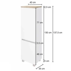 Elegante Badezimmermöbel Kombination - Noricas (vierteilig)^Wohnen