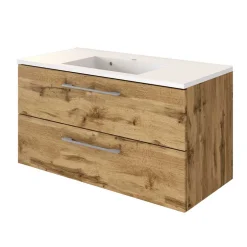 Elegante Badmöbel Kombination - Lemnas (dreiteilig)^Wohnen Discount