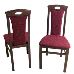 Wohnen Elegante Esszimmer Stühle in Rot Nelly & Nussbaum (2er Set)